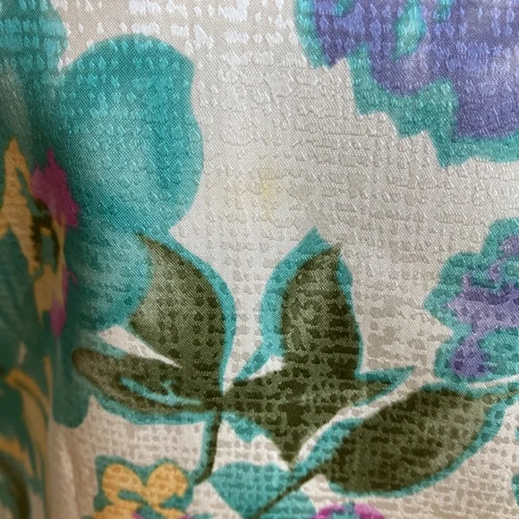 Vintage floral silk jacket - Picture 8 of 8